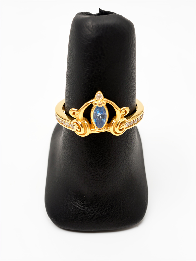 M362#7 Anillo Cenicienta dorado #7