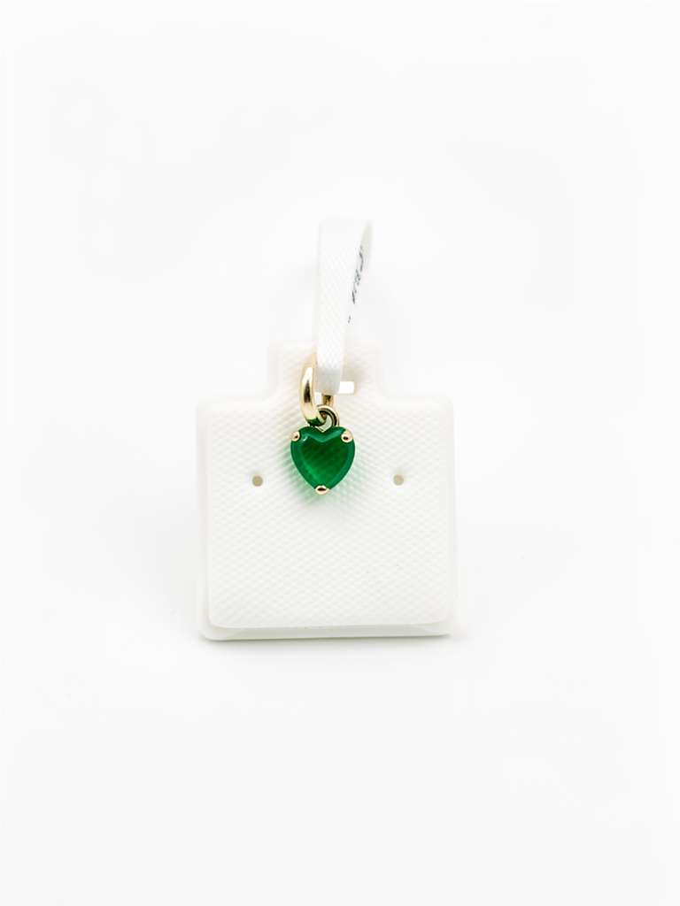 M6196 Charm corazón verde mini