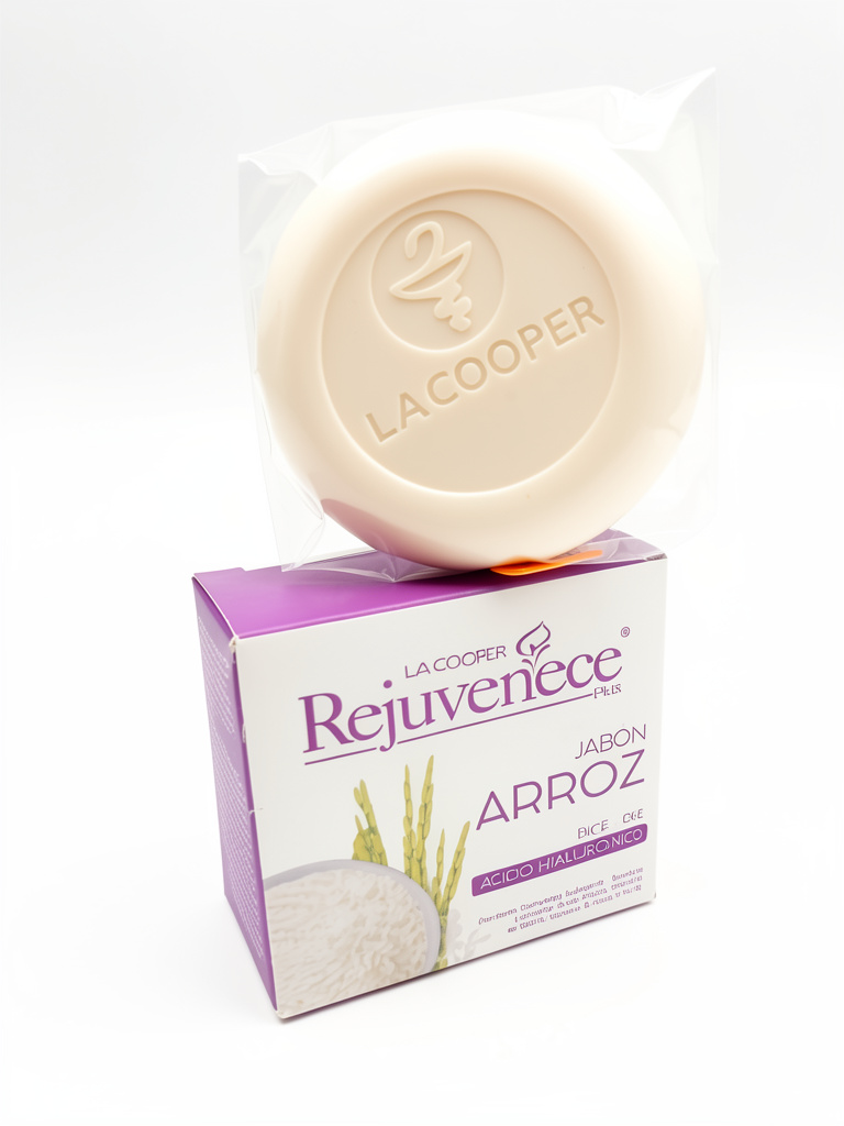 Jabon de Arroz Rejuvenece con Acido hialuronico