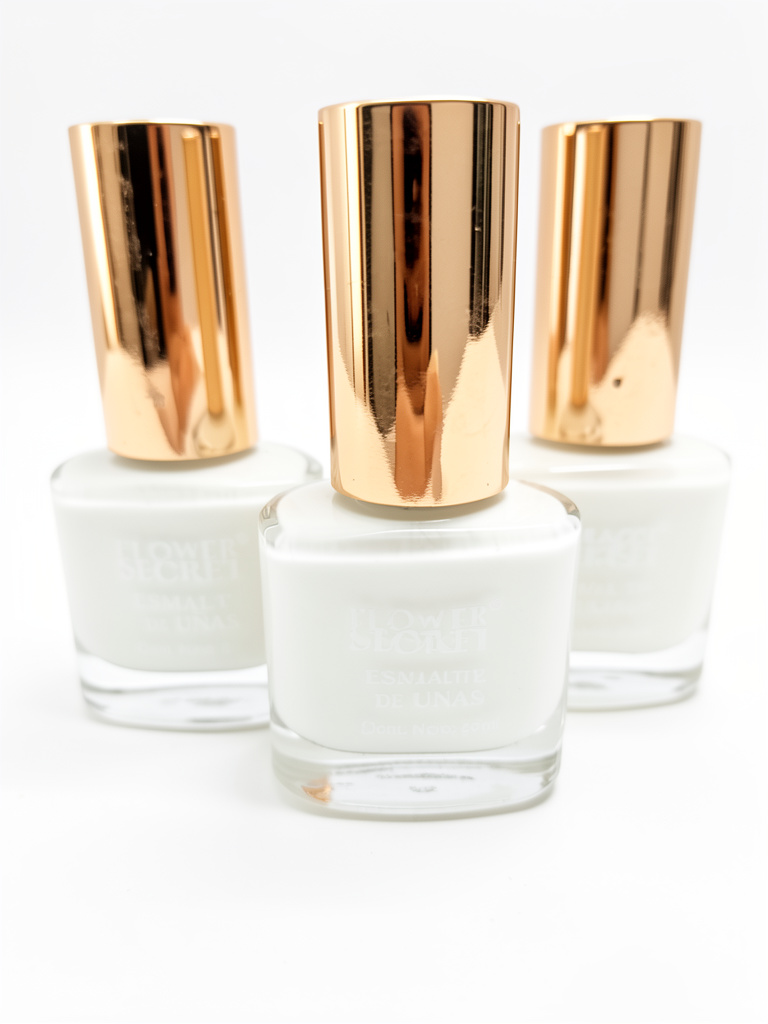 Esmalte de uñas Blanco flower  secret
