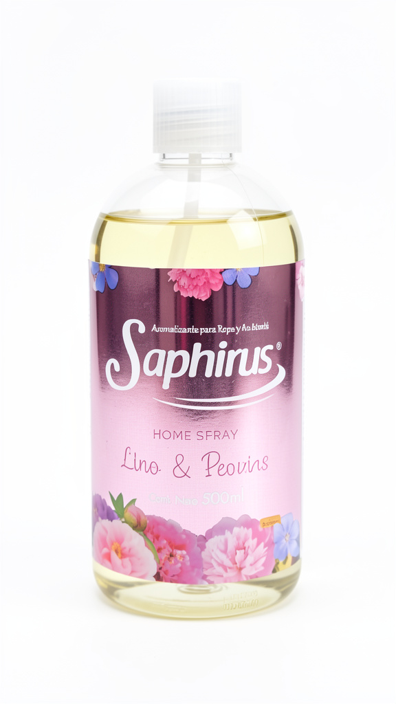 Saphirus Lino y Peonias
