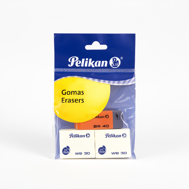 Goma de Borrar Pelikan WS30 BR40 Bolsa 3 Piezas