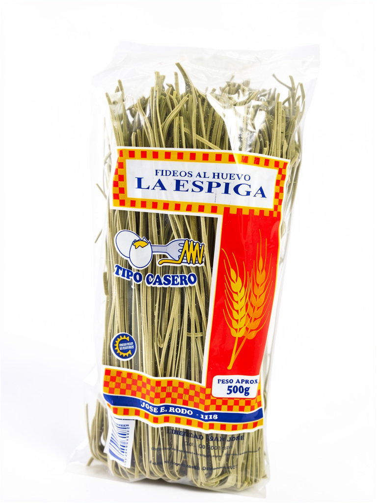 Tallarines 500g Espinaca