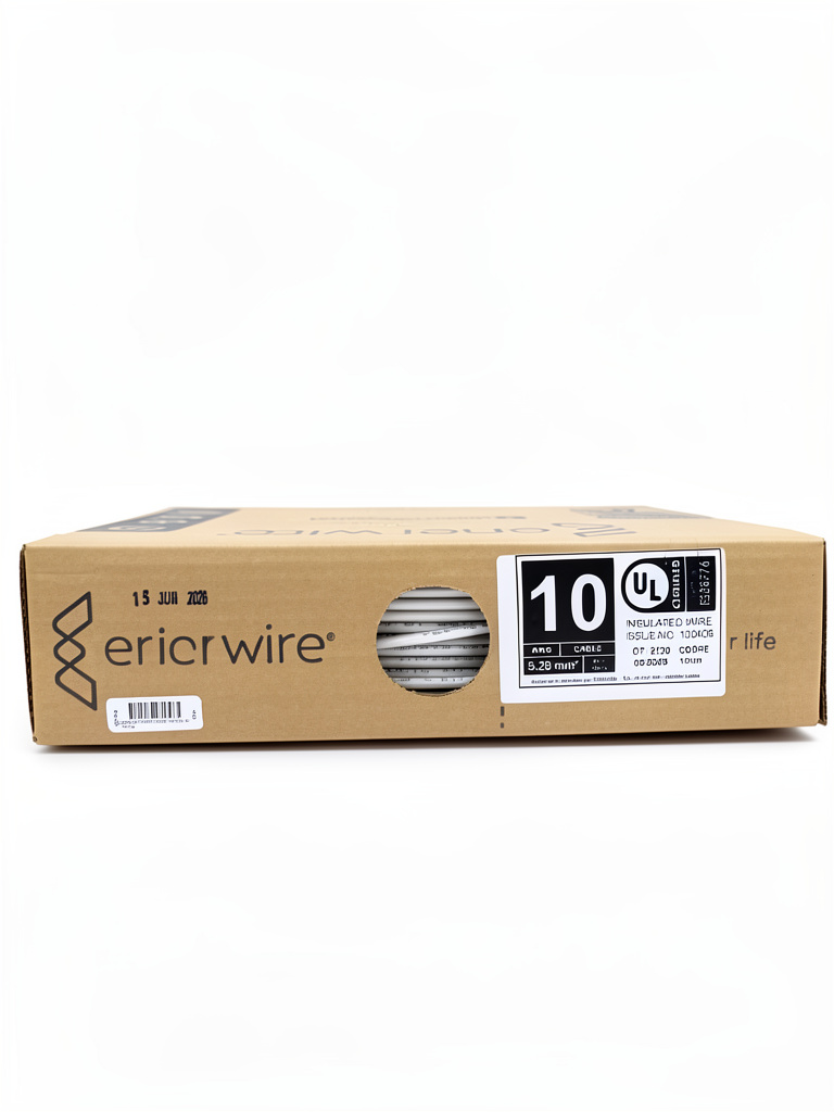 Caja de cable #10 blanco