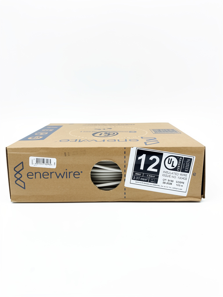 Caja de cable #12 blanco