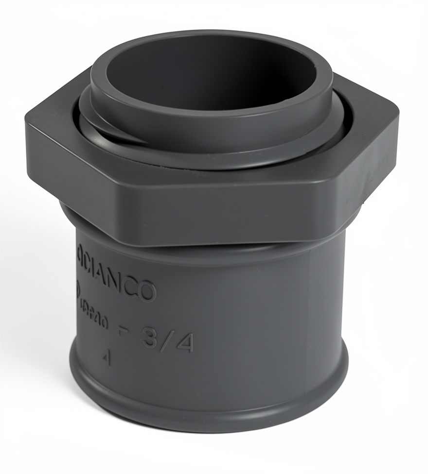 Conector recto pvc conduit de ¾