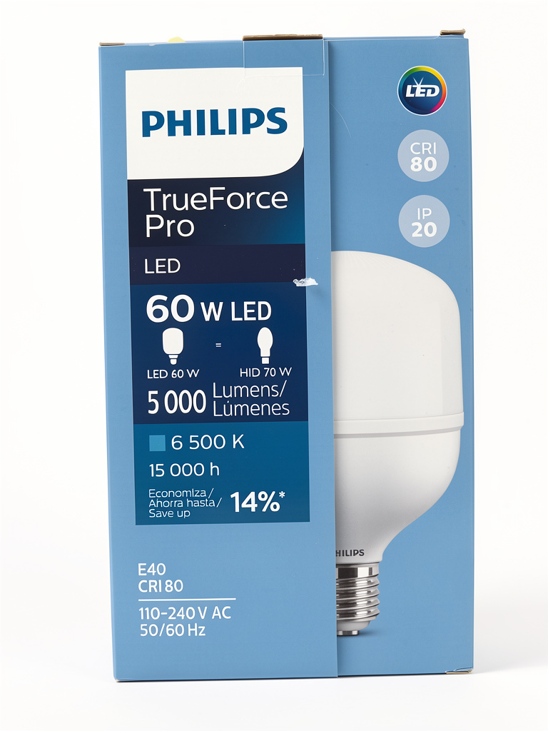 Foco led 60 w 5000 lumenes
