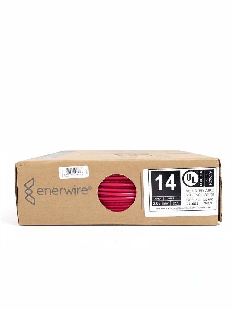Caja de cable #14 rojo