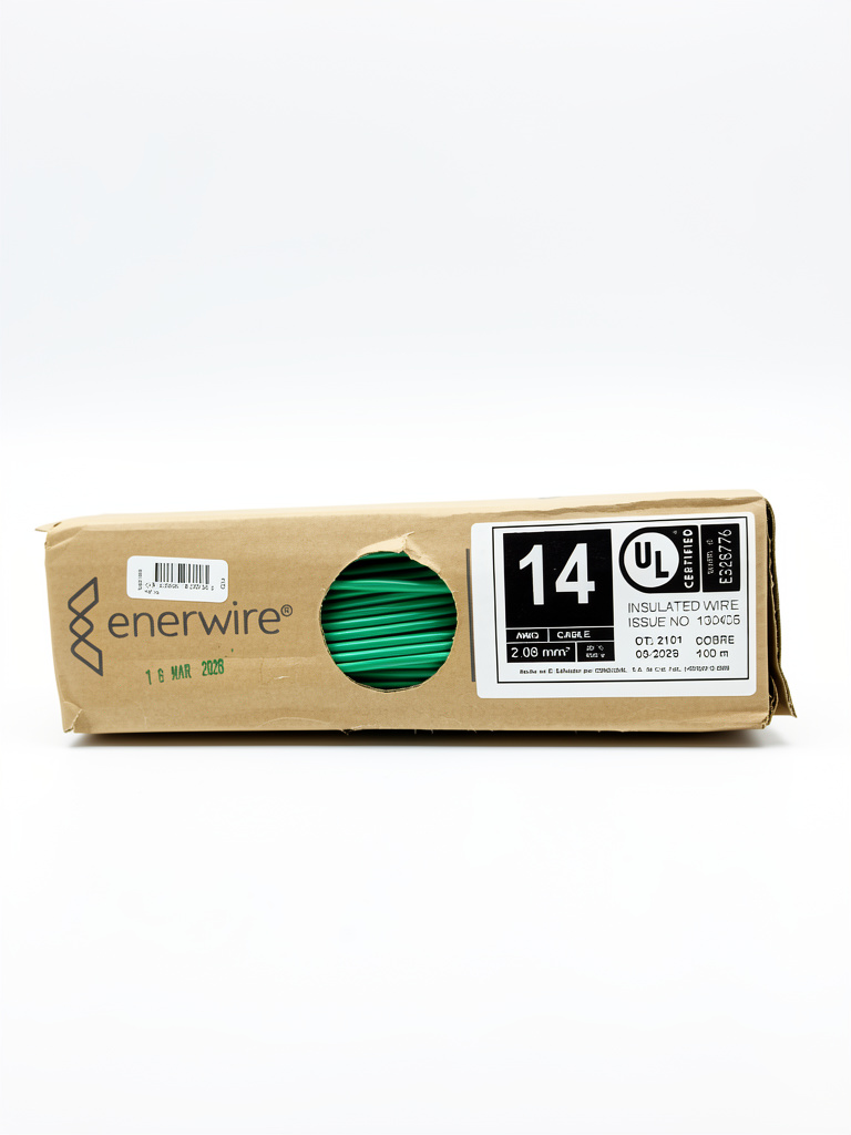 Metro de cable #14 verde