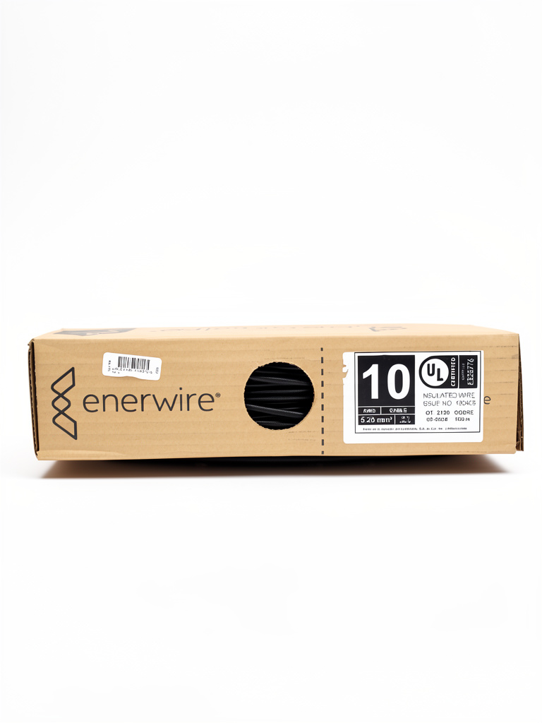 Caja de cable #10 negro
