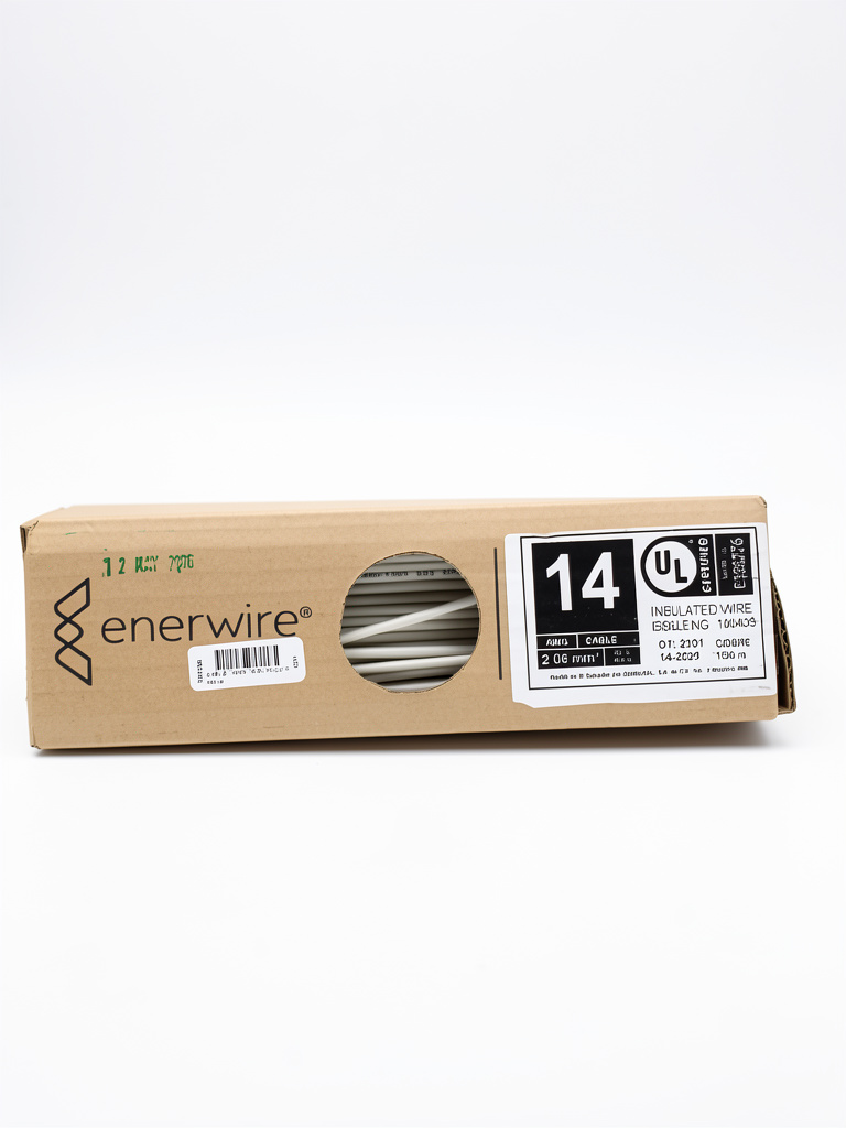 Caja de cable #14 blanco