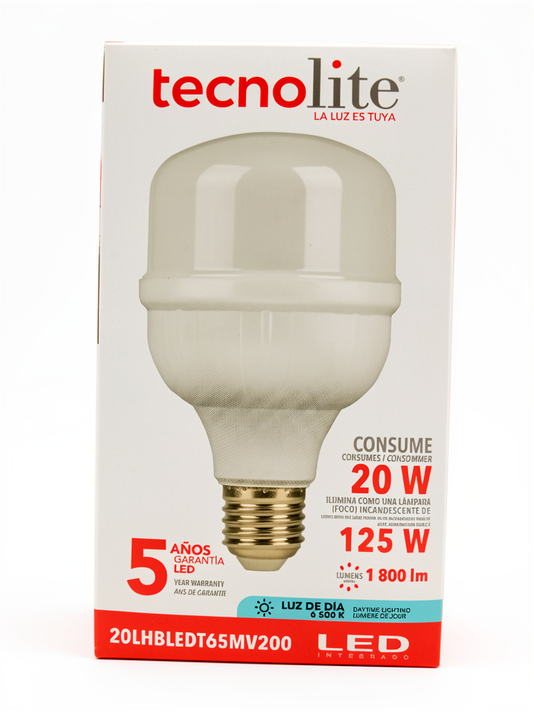 Foco led 20 w 1800 lumenes