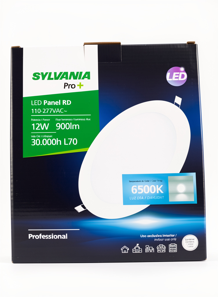 Panel led de 12 watts redondos