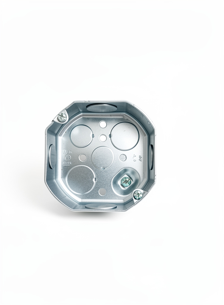 Caja octagonal metalica