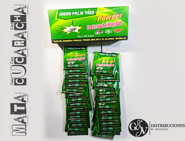 MATA CUCARACHA EN POLVO DISPLAY X50