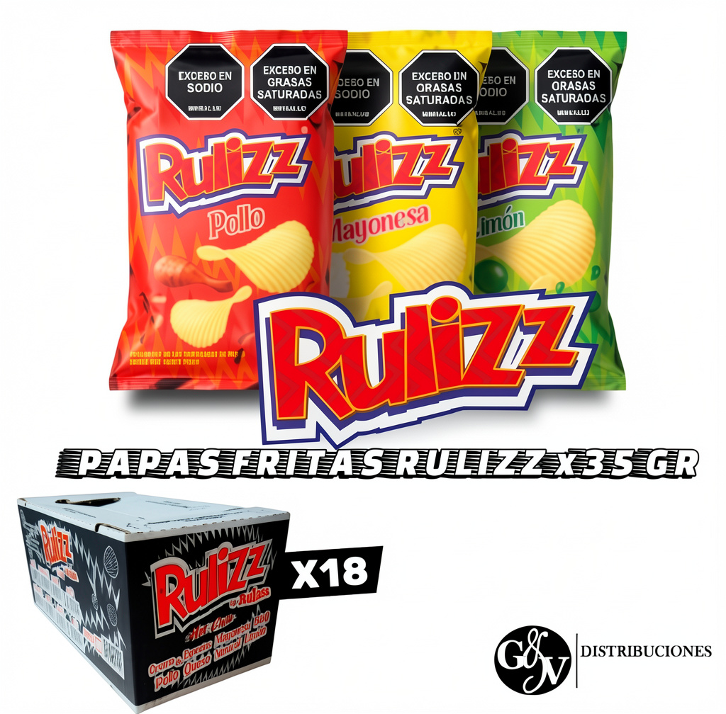 PAPA RULIZZ POLLO X35 GR