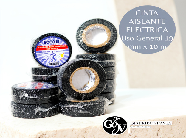 CINTA AISLANTE NEGRA 19*10 MM
