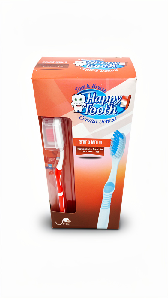 DISPLAY X12 CEPILLO DENTAL ADULTO HAPPY TOOTH