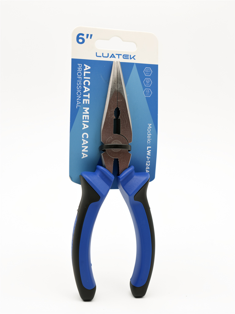 Alicate meia cana 6" azul
