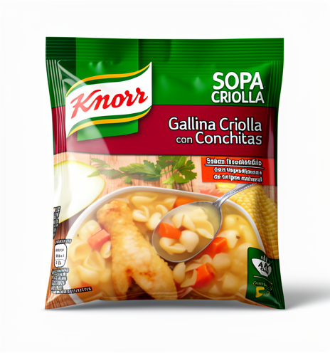 Knorr gallina criolla con conchita