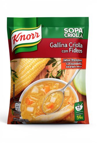 Knorr gallina criolla con fideo