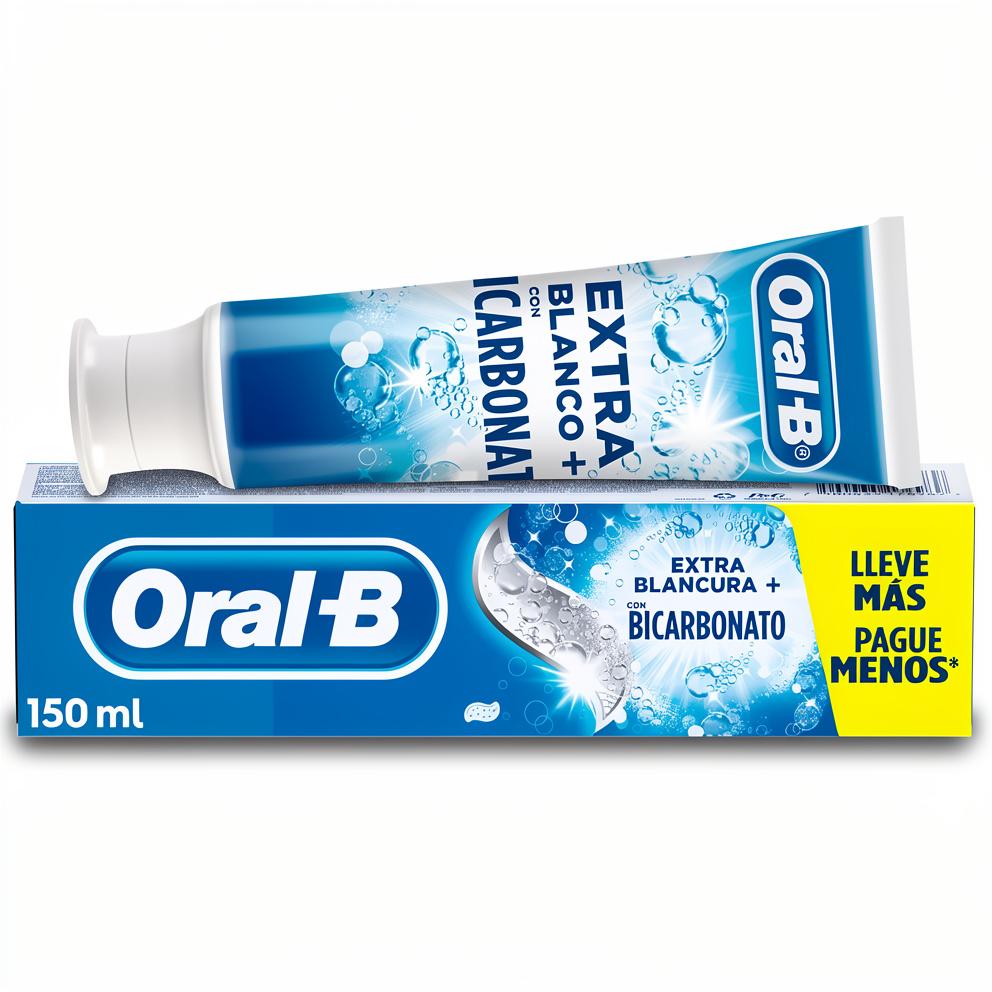 Colgate Oral-B extra branco+bicarbonato