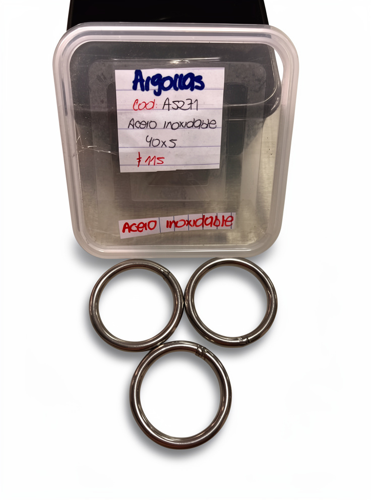ARGOLLAS ACERO 40MM COD A5271
