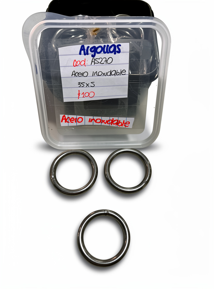 ARGOLLAS ACERO 35MM COD A5270