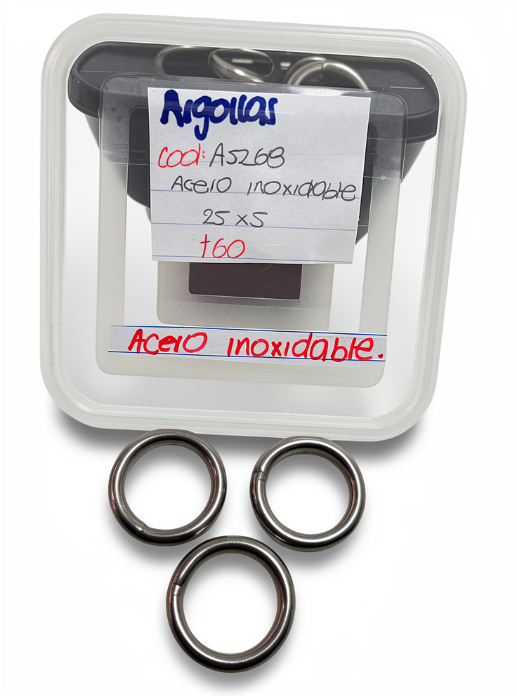 ARGOLLAS ACERO 25 COD A5268
