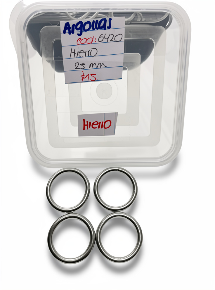 ARGOLLAS HIERRO 25 MM COD 6420