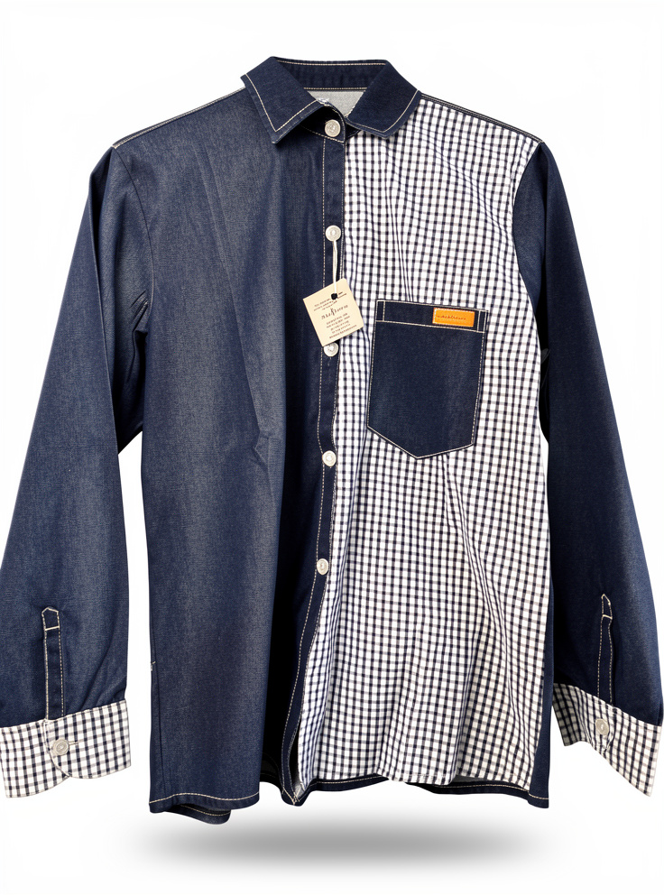 CAMISA JEANS COMBINADA MATRERA