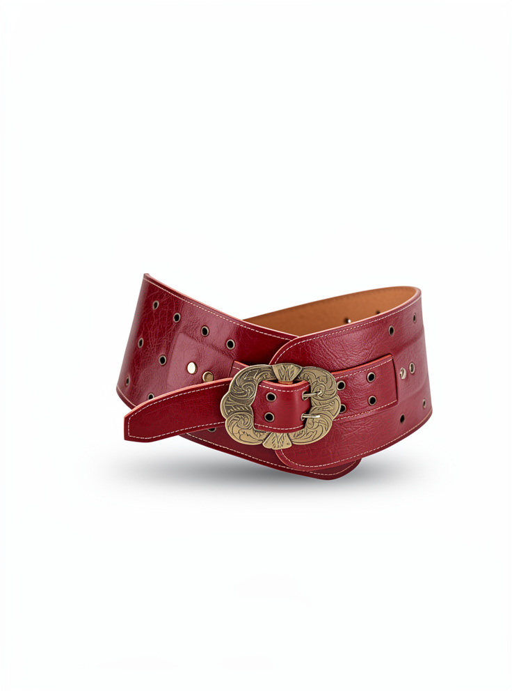 CINTOS DAMA CUERO ANCHOS CON HEBILLAS