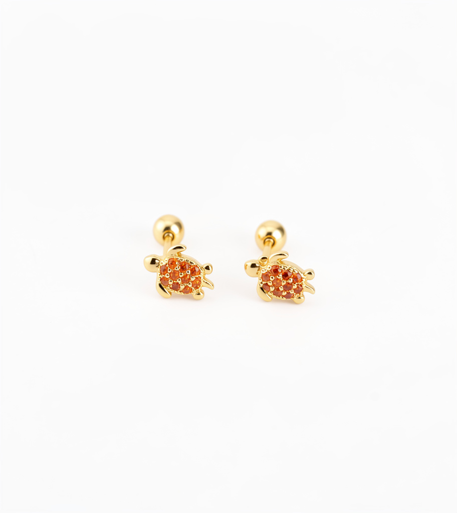 Aretes tortuga dorados