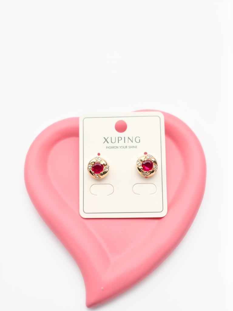Xuping aretes rojos