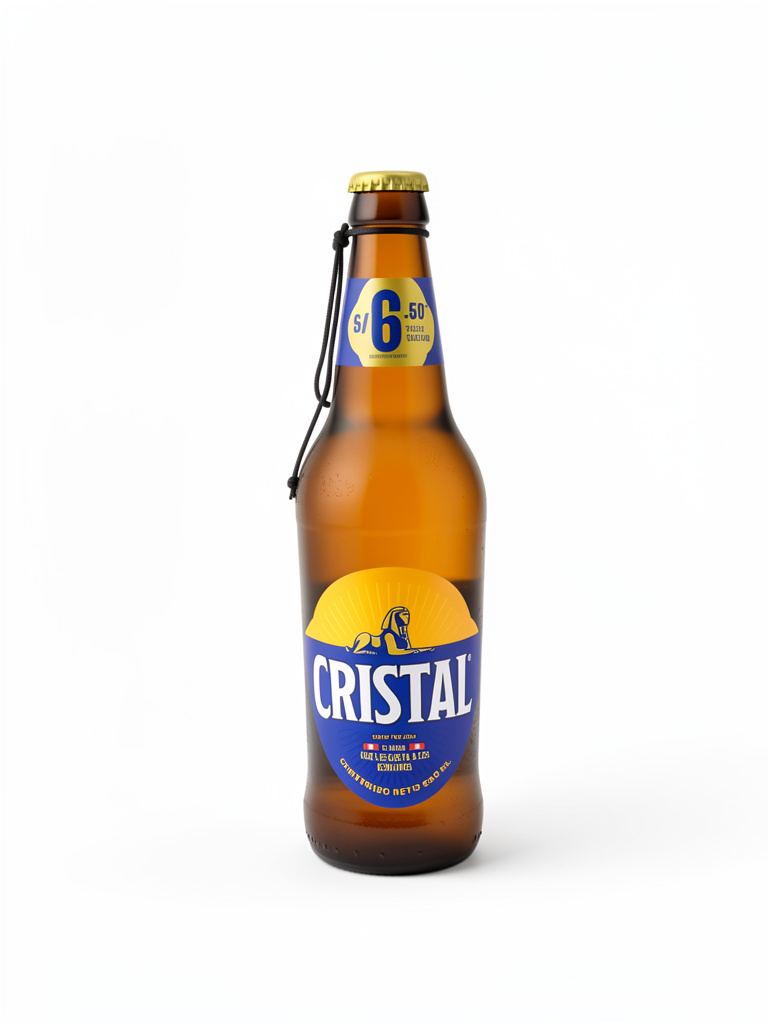 CERVEZA CRISTAL BOTELLA 650ml.