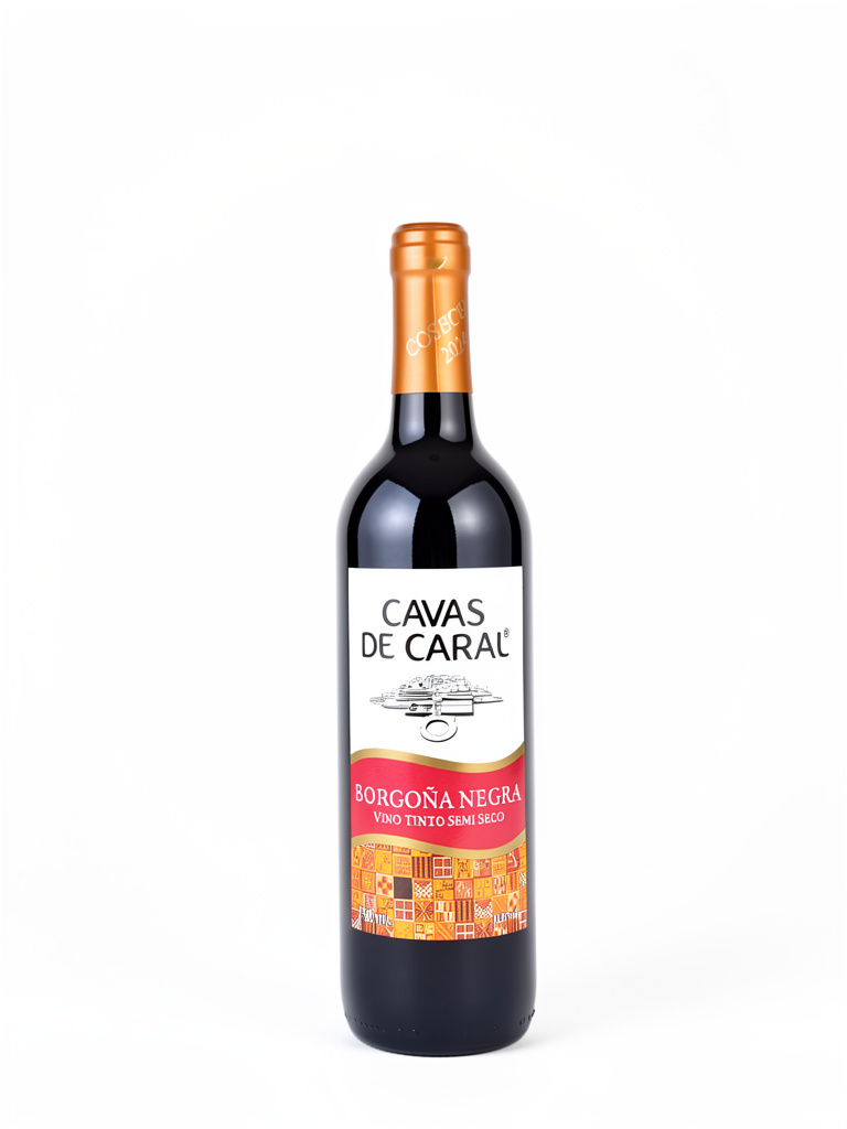 CAVAS DE CARAL BORGOÑA NEGRA 750ml.
