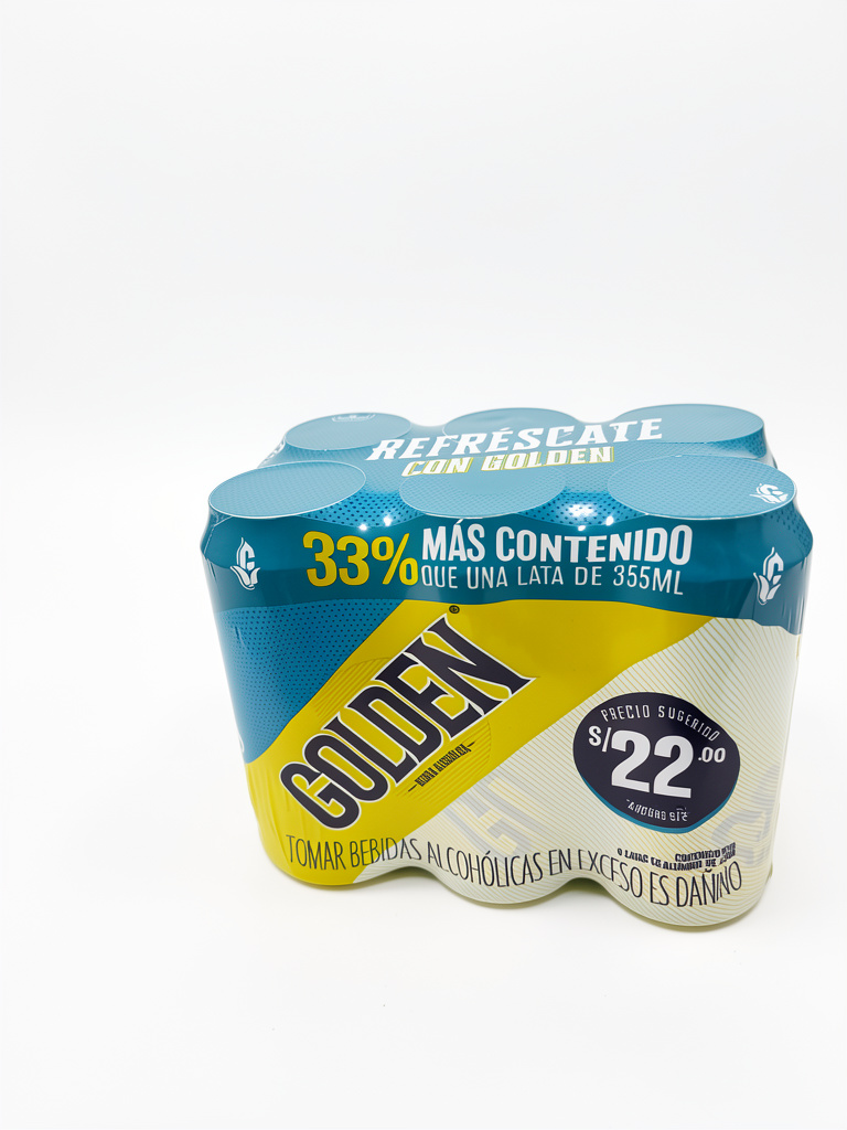 CERVEZA GOLDEN LATA 473ml.