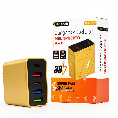 Cargador multipuerto HBLtech A+C CP98 38W