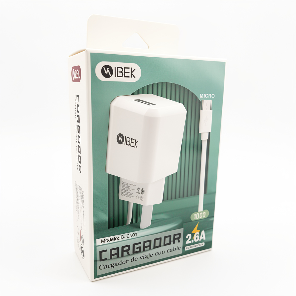 Cargador Micro USB Ibek 2.6A