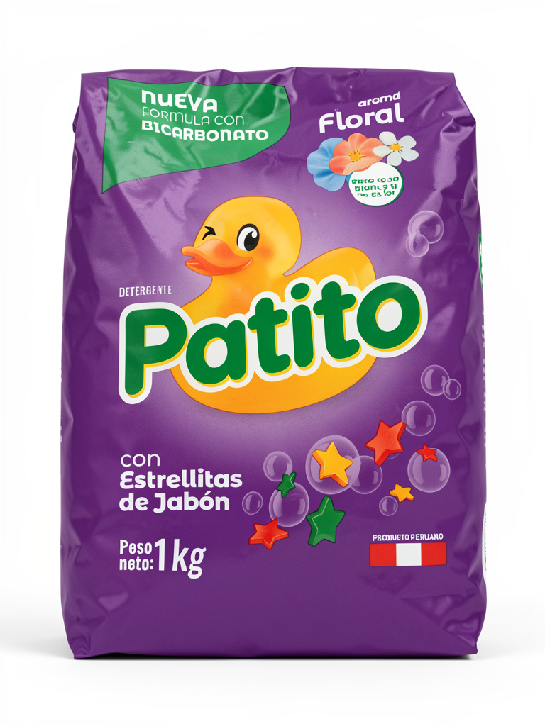 Detergente patito  morado