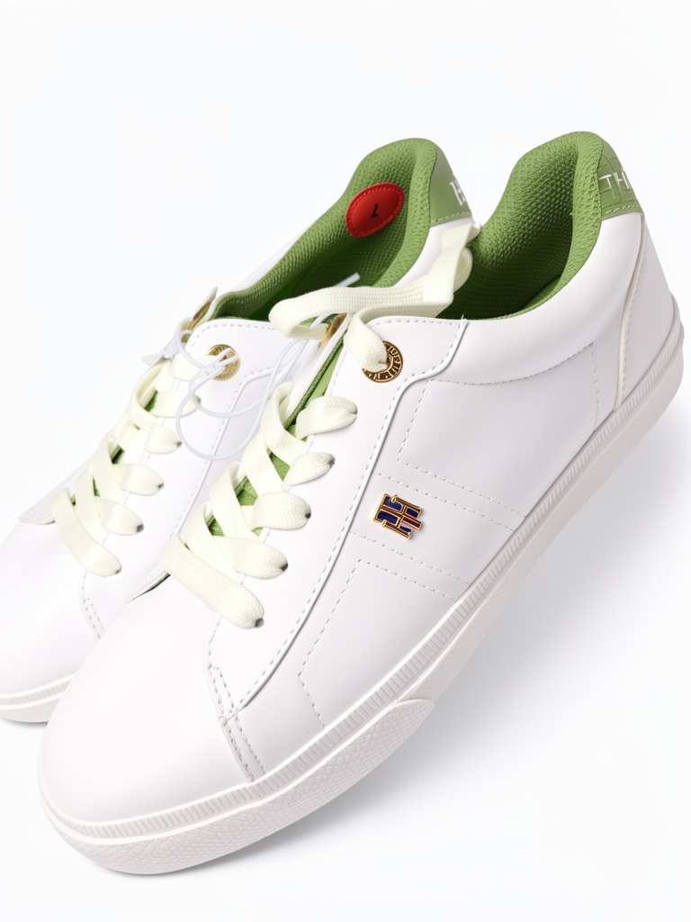 Tommy Hilfiger blancas con verde 37 38