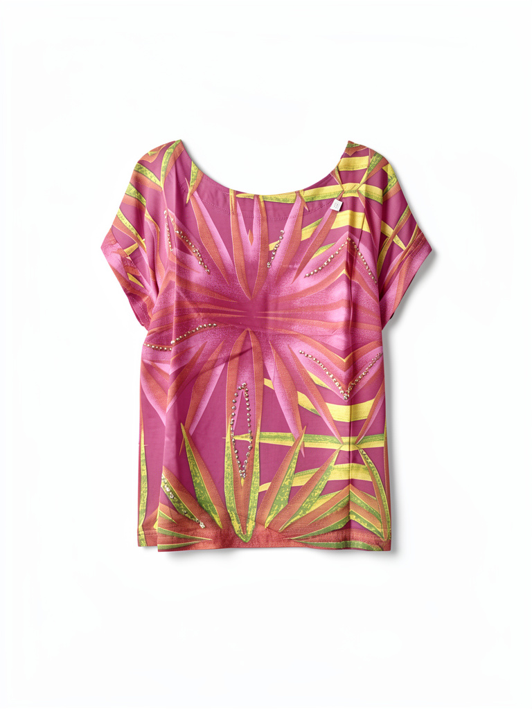 96316 blusa m/c flores