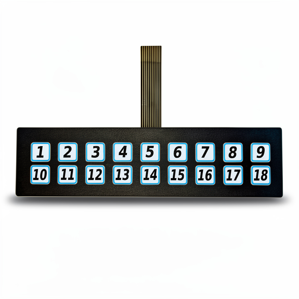 Sticker Teclado 1 al 18
