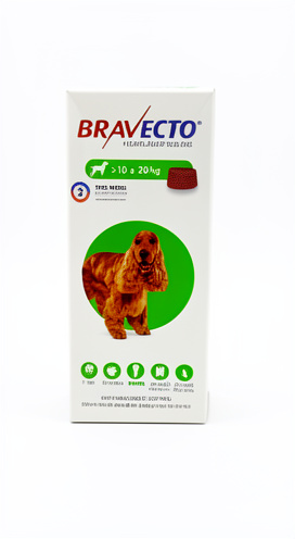 Bravecto de 10 a 20kg M  (X 1 Tab 500MG) - MSD