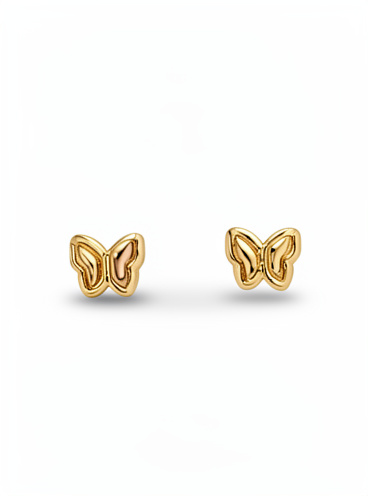 Broquel de Mariposa Oro 10k IMP