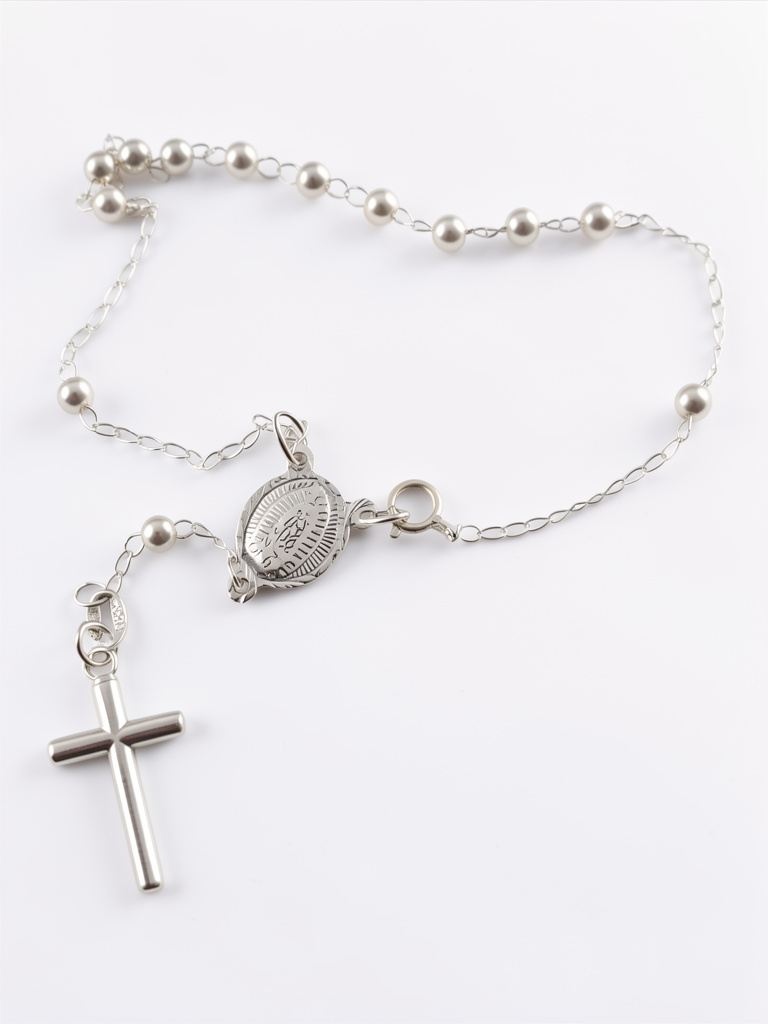Pulsera Rosario Plata 925 *18cm IMP-7
