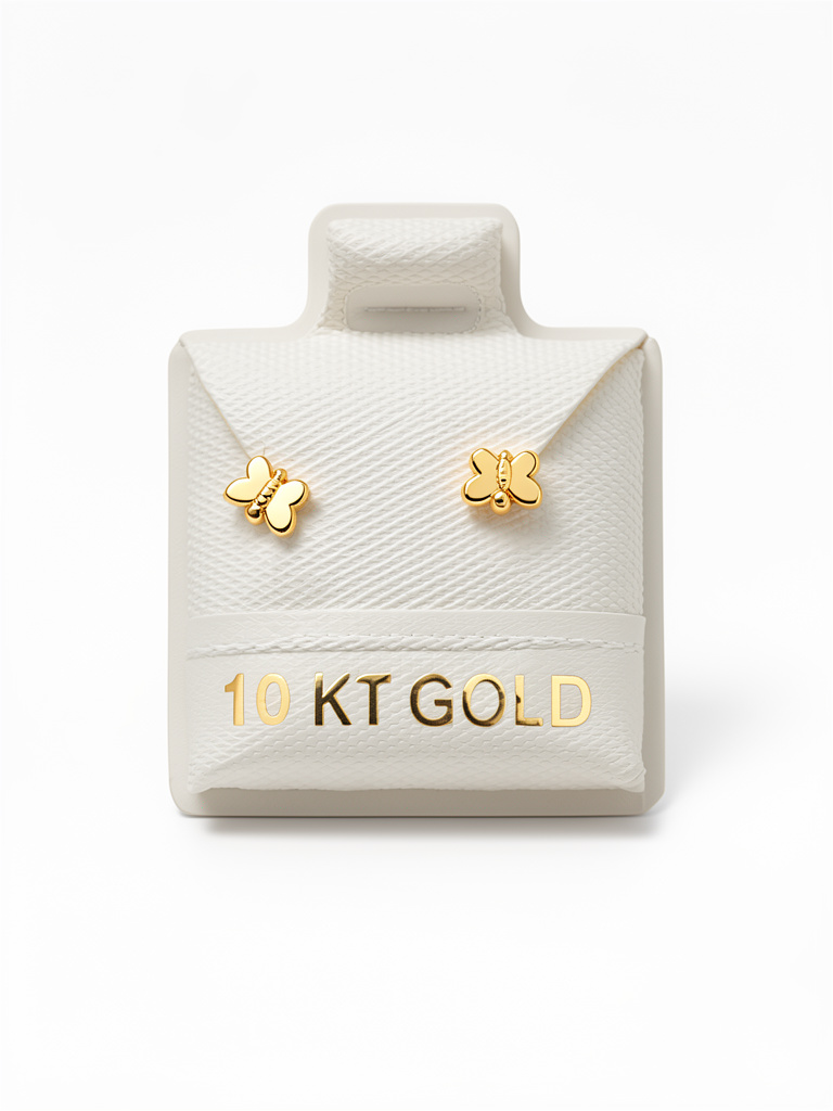 Broquel Mini Mariposa IMP Oro 10k