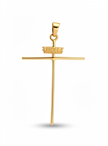 Dije de Cruz Relig. Oro 10k NAC 5cm x 3cm