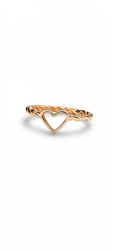 Anillo Torsal Corazón 10k NAC 1.7g