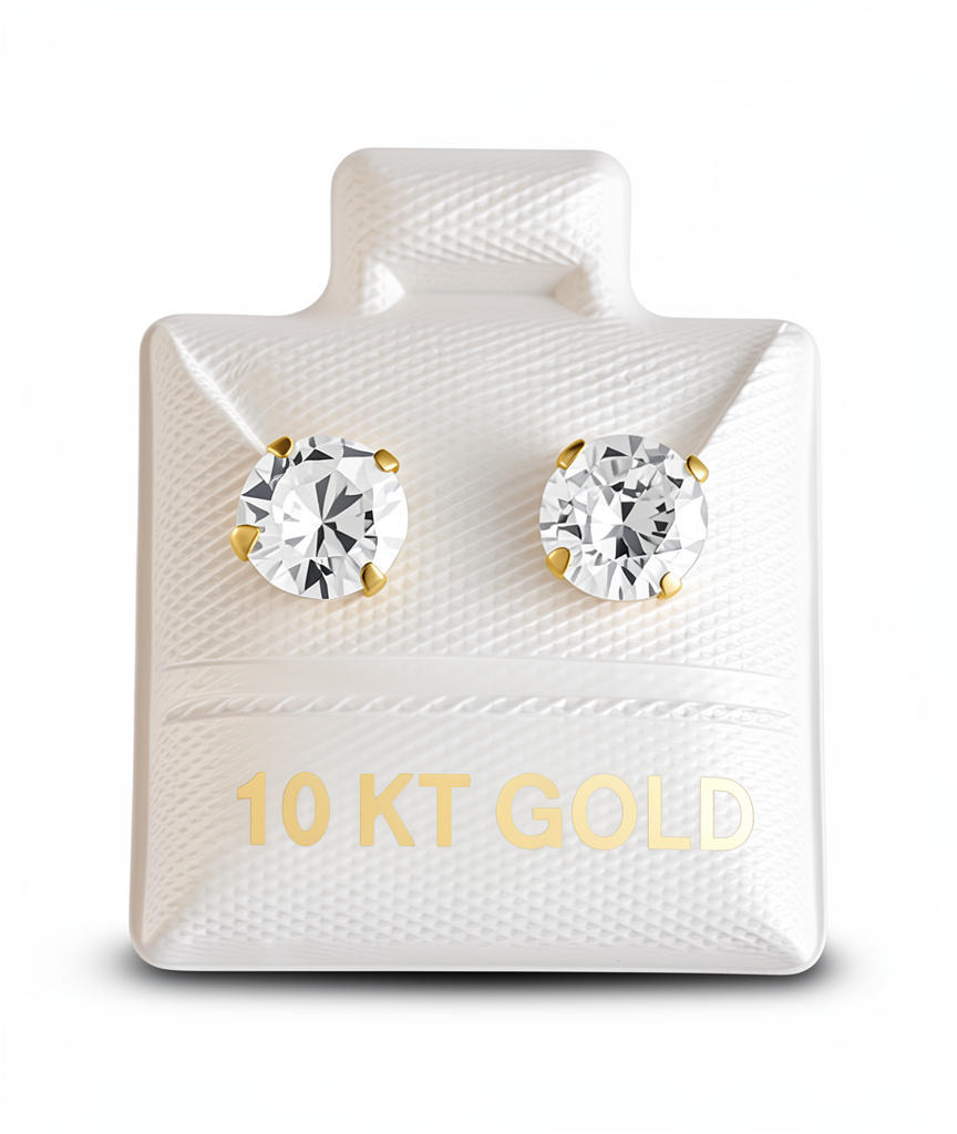 Broquel P/Blanca Brill Oro 10k NAC 6